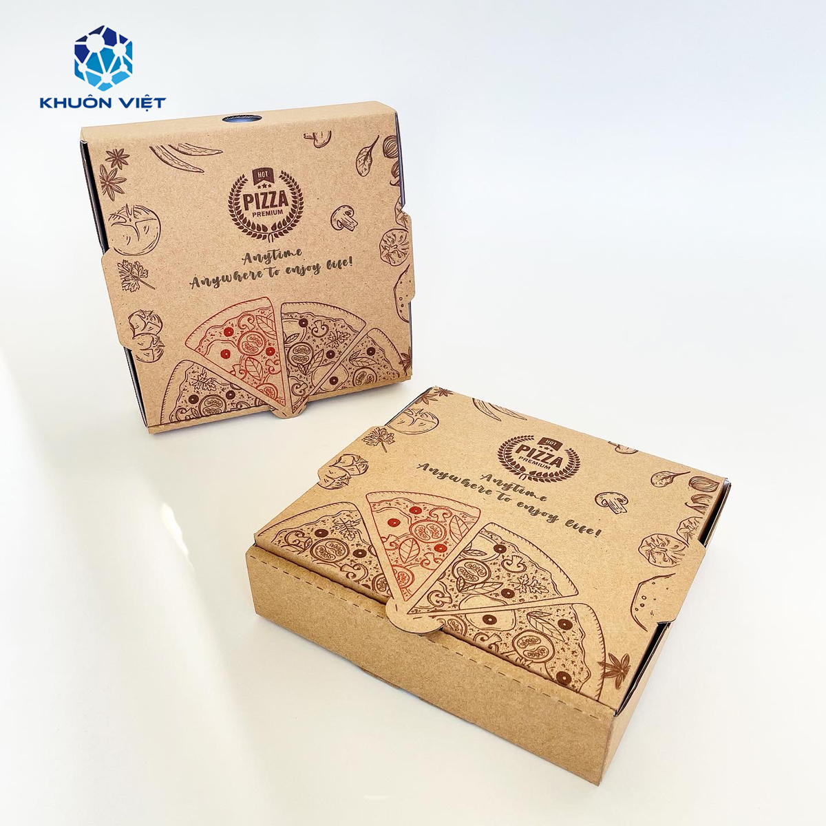 [KV] Size S - 17x17x4cm. Bó 10 hộp giấy pizza