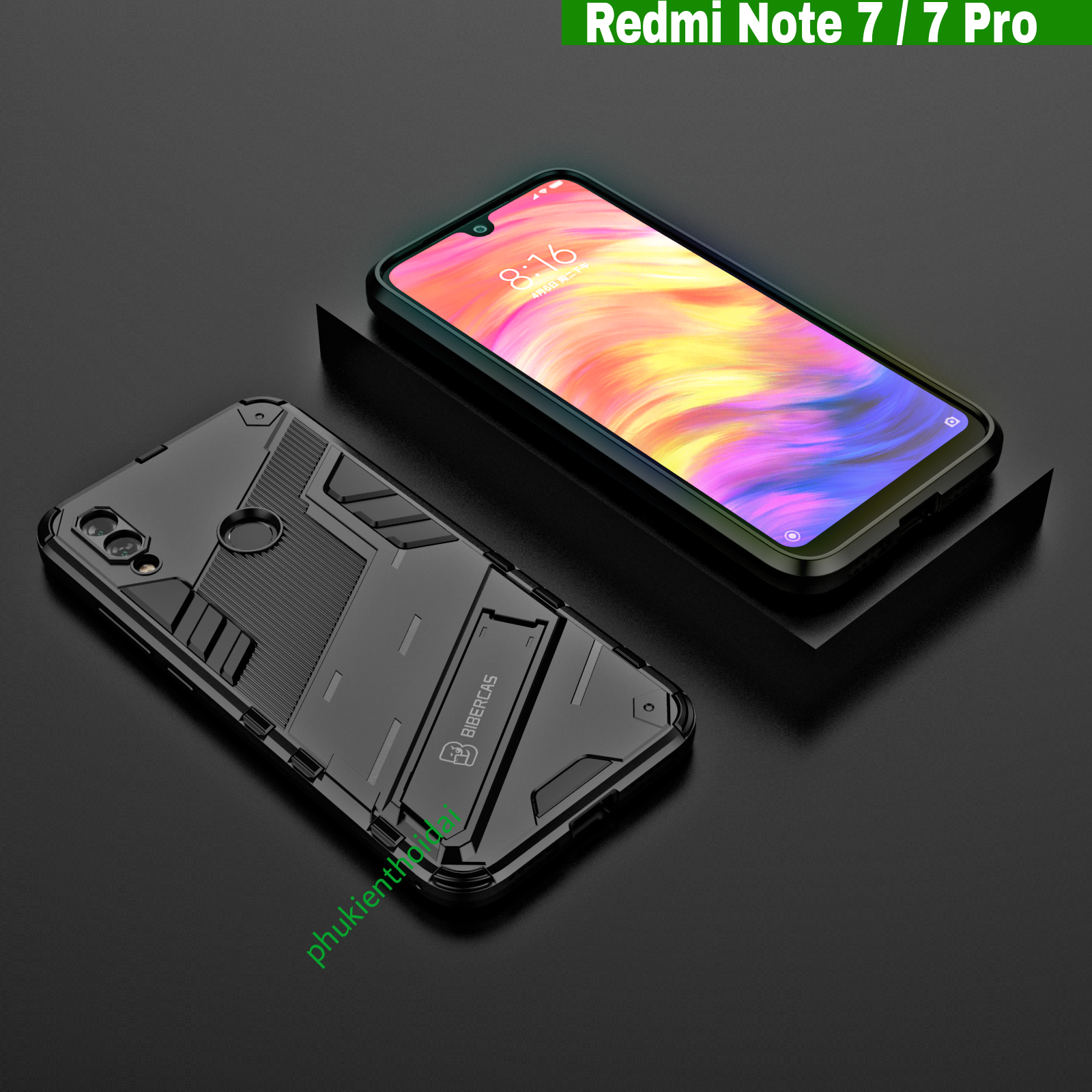 Ốp lưng iron man ver 2 redmi note 7 / 7 pro chống sốc thời trang cao cấp