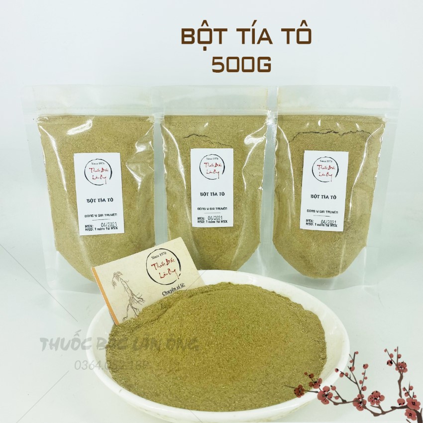 Bột lá tía tô nguyên chất 500g