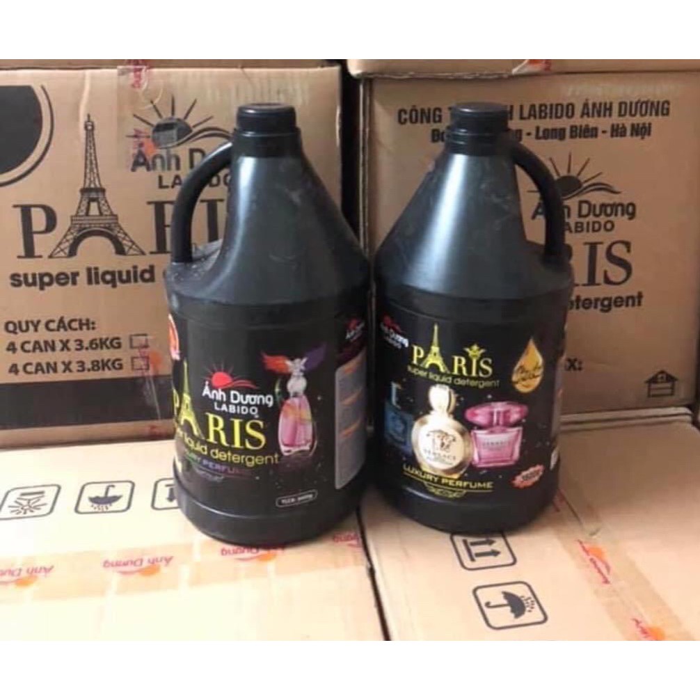 Nước giặt và xả hương nước hoa paris 3600ml