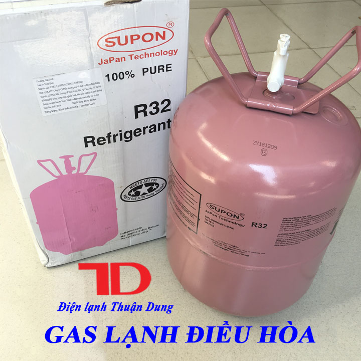 Môi chất lạnh điều hòa r32 supon 9.5kg - điện lạnh thuận dung