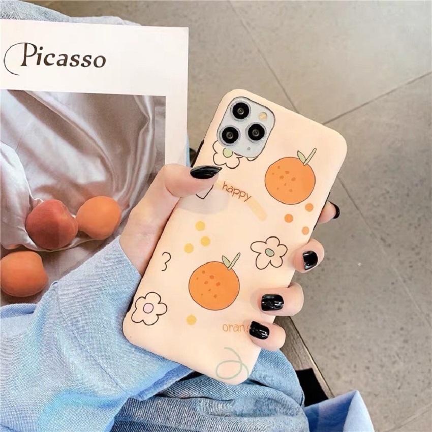 Ốp lưng iphone cao cấp full viền ốp silicon  trái cam dành cho iphone6/ iphone 6 plus/ iphone 7/ iphone 7plus/ iphone 8/ iphone 8plus/ iphone X/ iphone Xs max/ iphone 11/ iphone 11 pro/ iphone 11 pro max