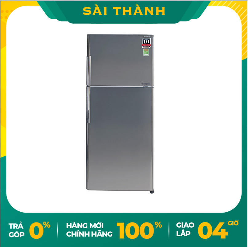 [HCM]  Tủ lạnh Sharp Inverter 342 lít SJ-X346E-SL    - Bảo hành chính hãng  - Giao hàng 4H HCM