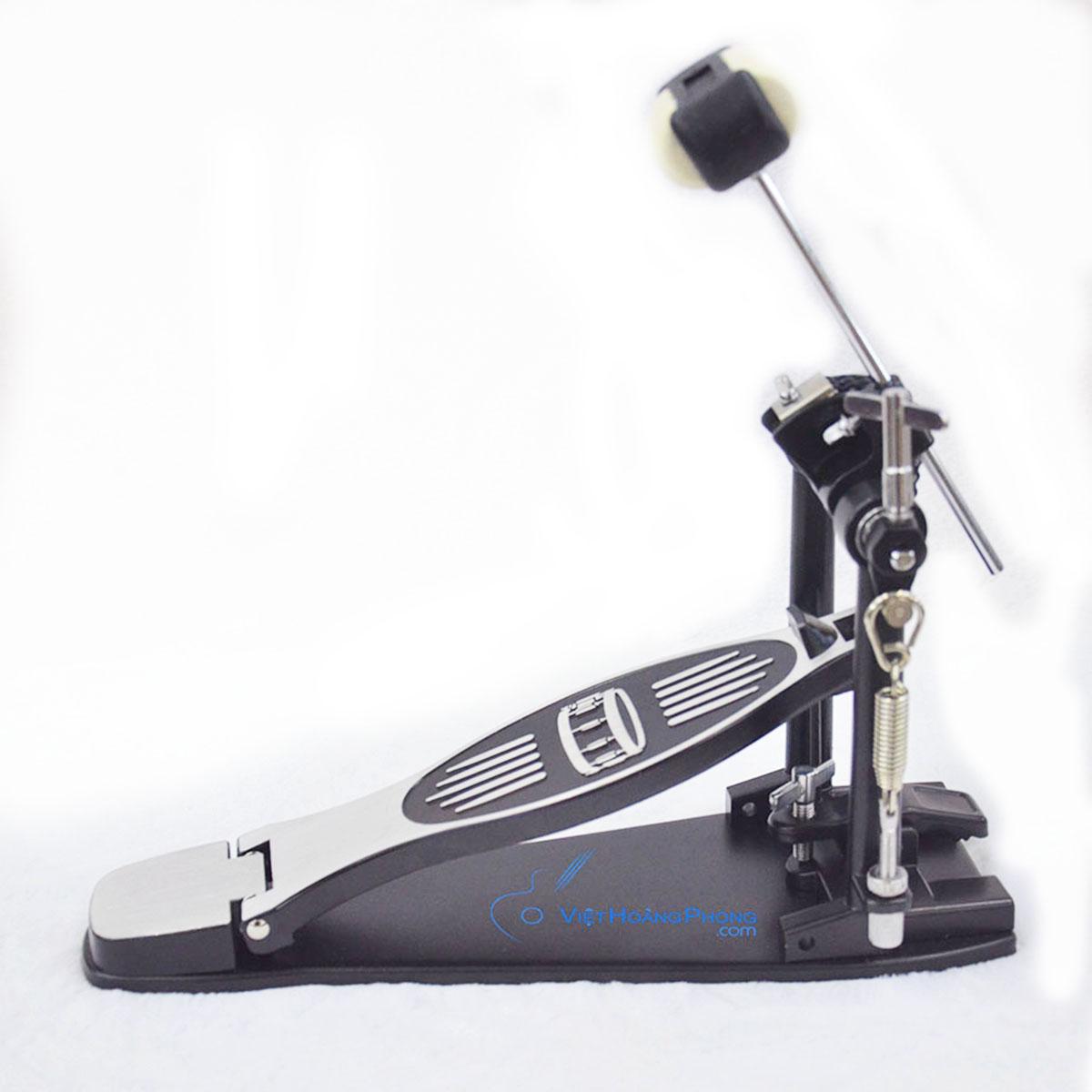 Pedal trống Jazz cao cấp VHP chất liệu thép chống gỉ động cơ siêu nhạy đầu búa bằng nỉ cao cấp - HappyLive Shop