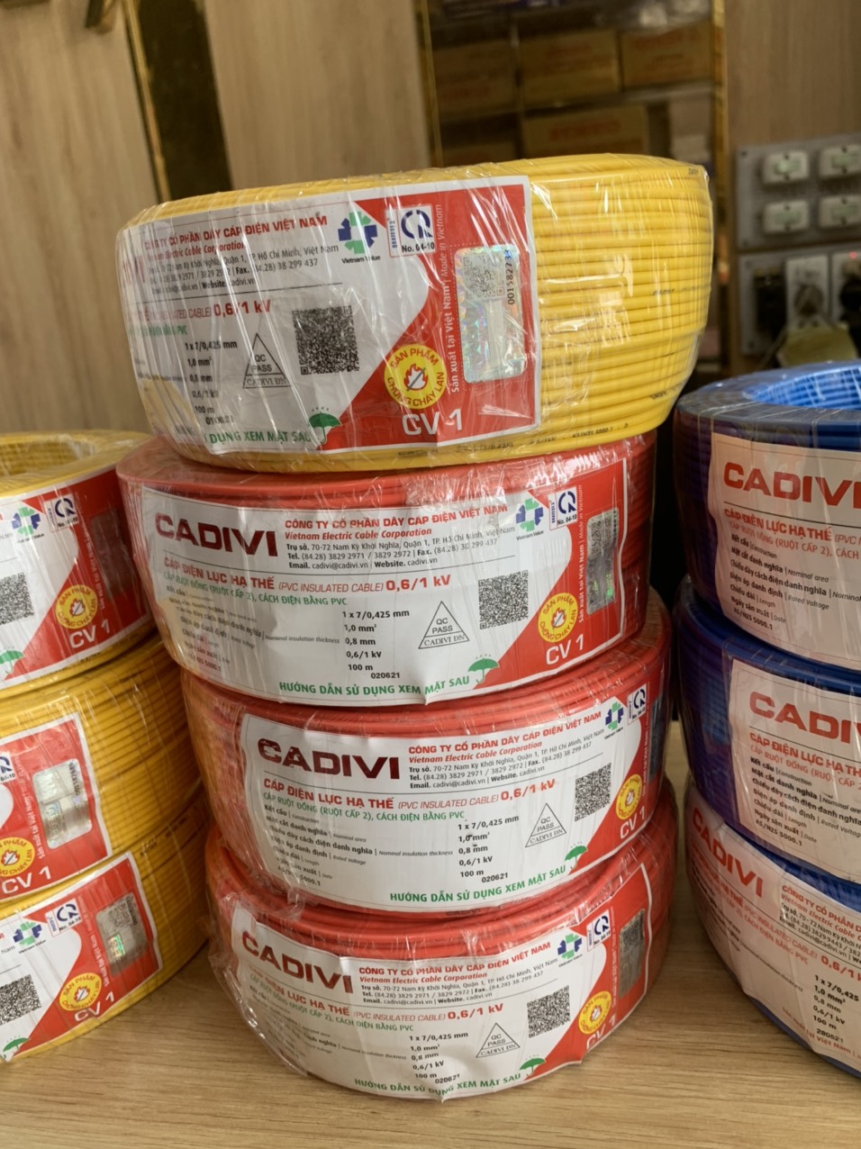 Dây điện đơn cadivi - cv 1.0