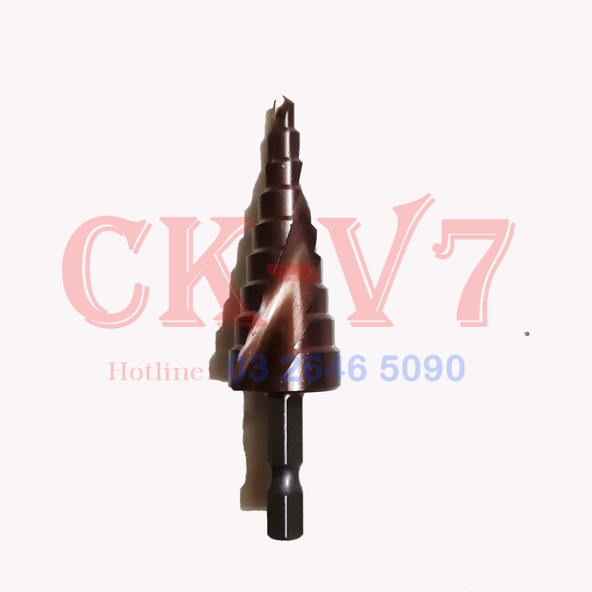 Mũi Khoan Inox, Sắt, Nhôm... Mũi Khoan Tháp 4-20mm Siêu Cứng chuôi lục giác