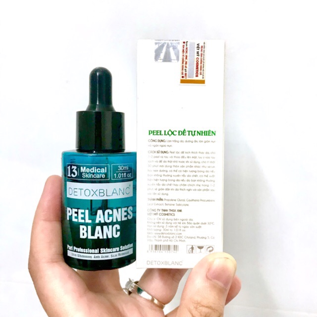 Combo Serum Lộc Đề Ngăn Ngừa, Giảm Mụn, Dưỡng Da (PELL ACNES BLANC) Và Mặt Nạ Sủi Bọt Thải Độc (Detox MASK) + Tặng Nước Hoa Pháp + Vòng Tay Tỳ Hưu - TS002