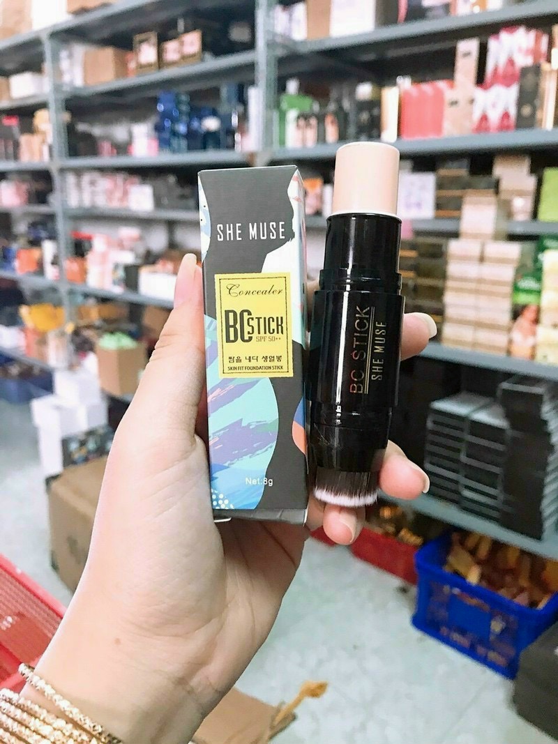 [HCM]Kem nền đa năng dạng thỏi BC Stick She Muse - Kem BB cream trang điểm makeup kem nền kem lót kem che khuyết điểm kem chống nắng giúp da trắng hồng mịn màng tự nhiên. Tone màu tự nhiên