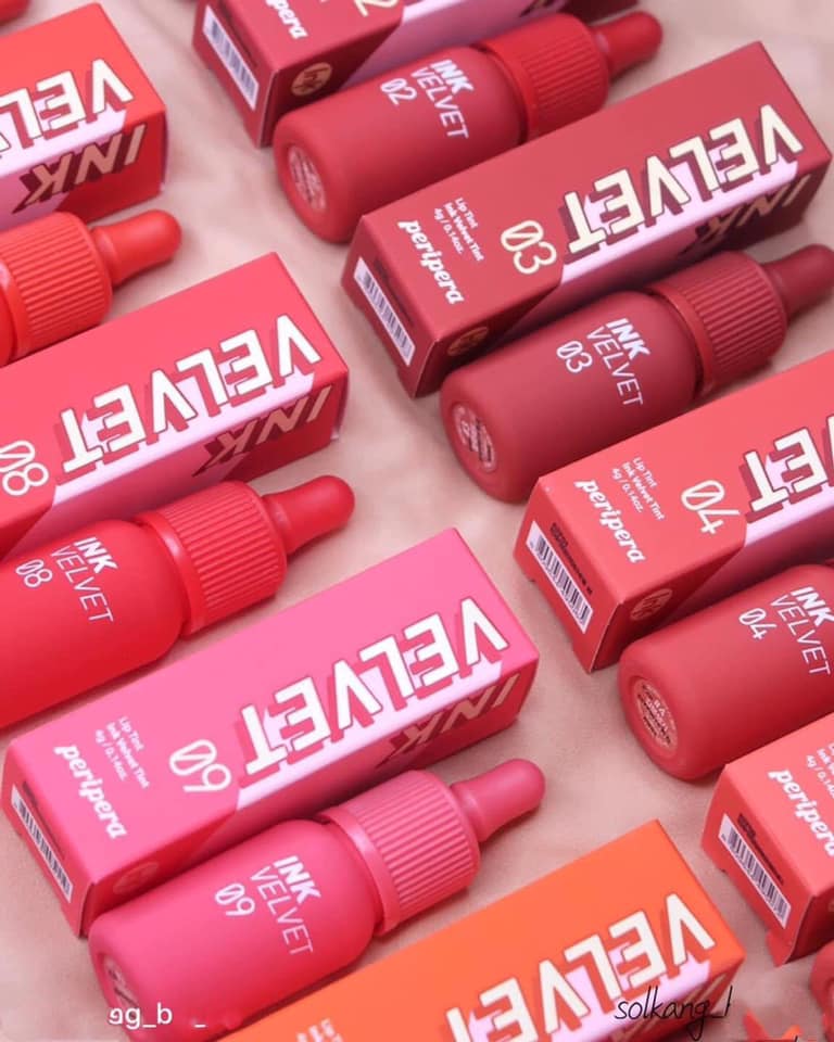 Son Peripera Ink Velvet Hàn Quóc đủ màu 01, 02, 03, 04, 05, 06, 07, 08, 09, 10, 14, 15, 16, 17, 20, 21, 22, 23, 24, 26, 27, 33, 34