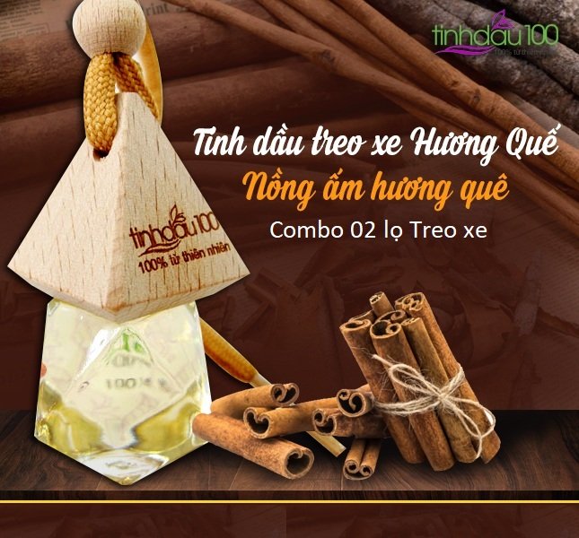 Combo 10 lọ Tinh dầu treo xe hương Quế - Hơn cả sự đẳng cấp