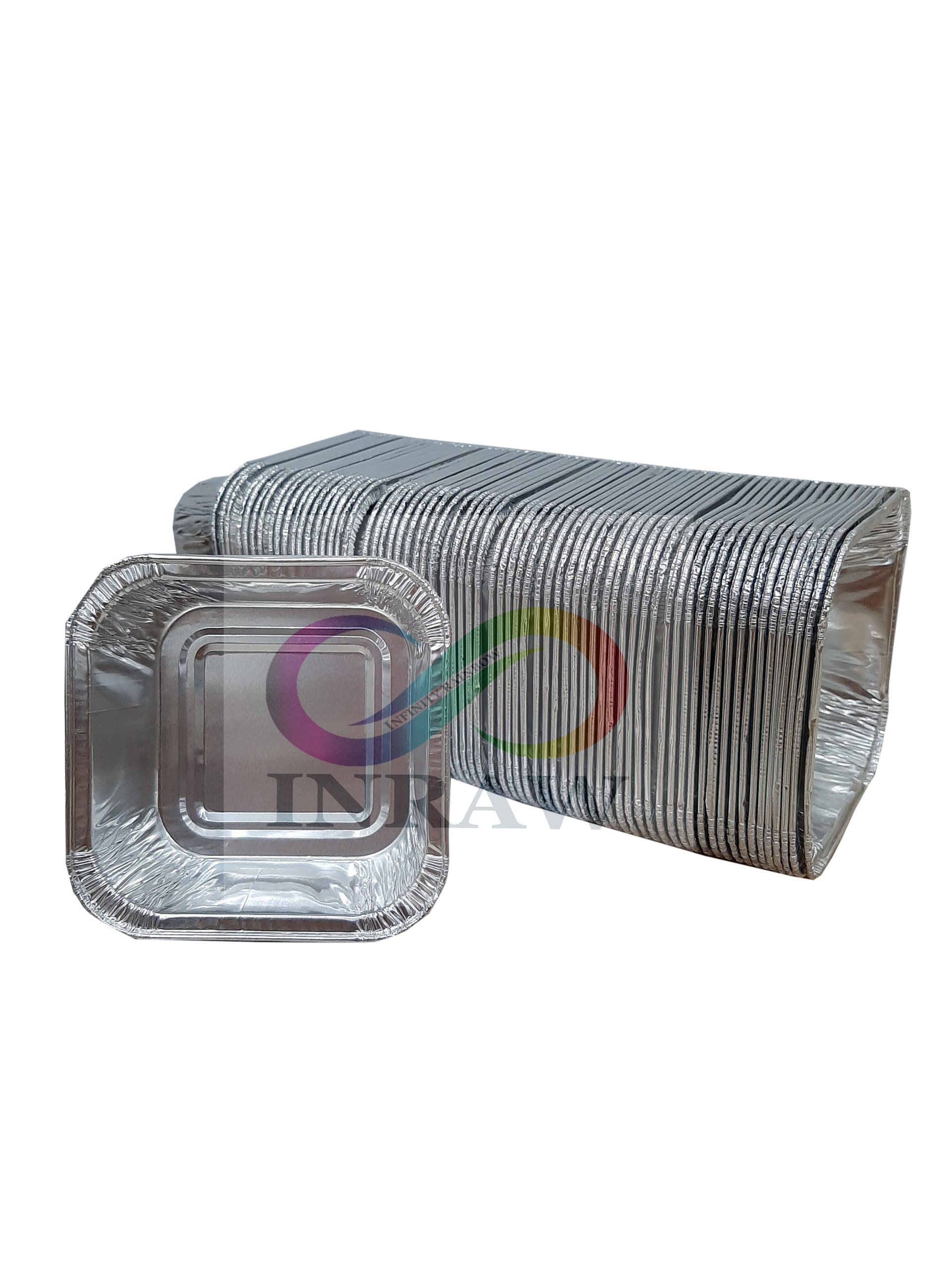 Khuôn giấy bạc hình vuông lốc 100 cái - 7cm x 7cm