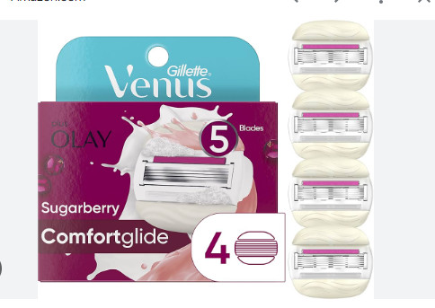 Lưỡi thay Dao Cạo lông vùng kín-bikini cho nữ Gillette venus Delexe Smooth/ Extra Smoth