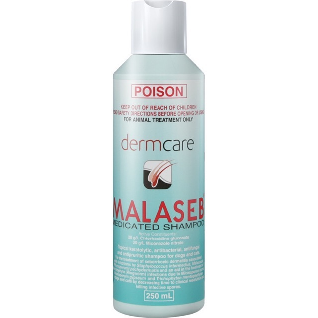 Sữa tắm nấm viêm da cho chó mèo Malaseb 250ml