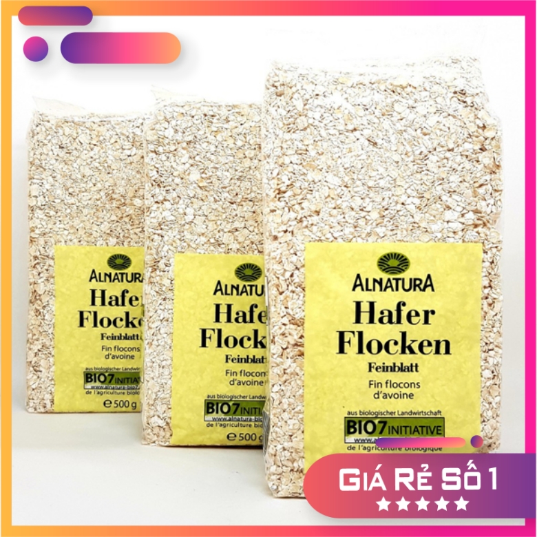 Yến mạch cán vỡ Hafer Flocken 500gr, 5 phút ăn liền nhập khẩu đức