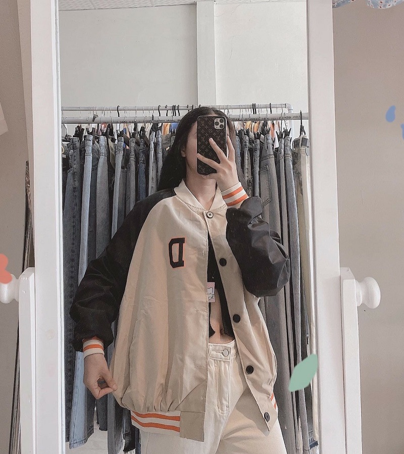 Áo Khoác Bomber Nữ 2 Lớp Siêu Đẹp LT99