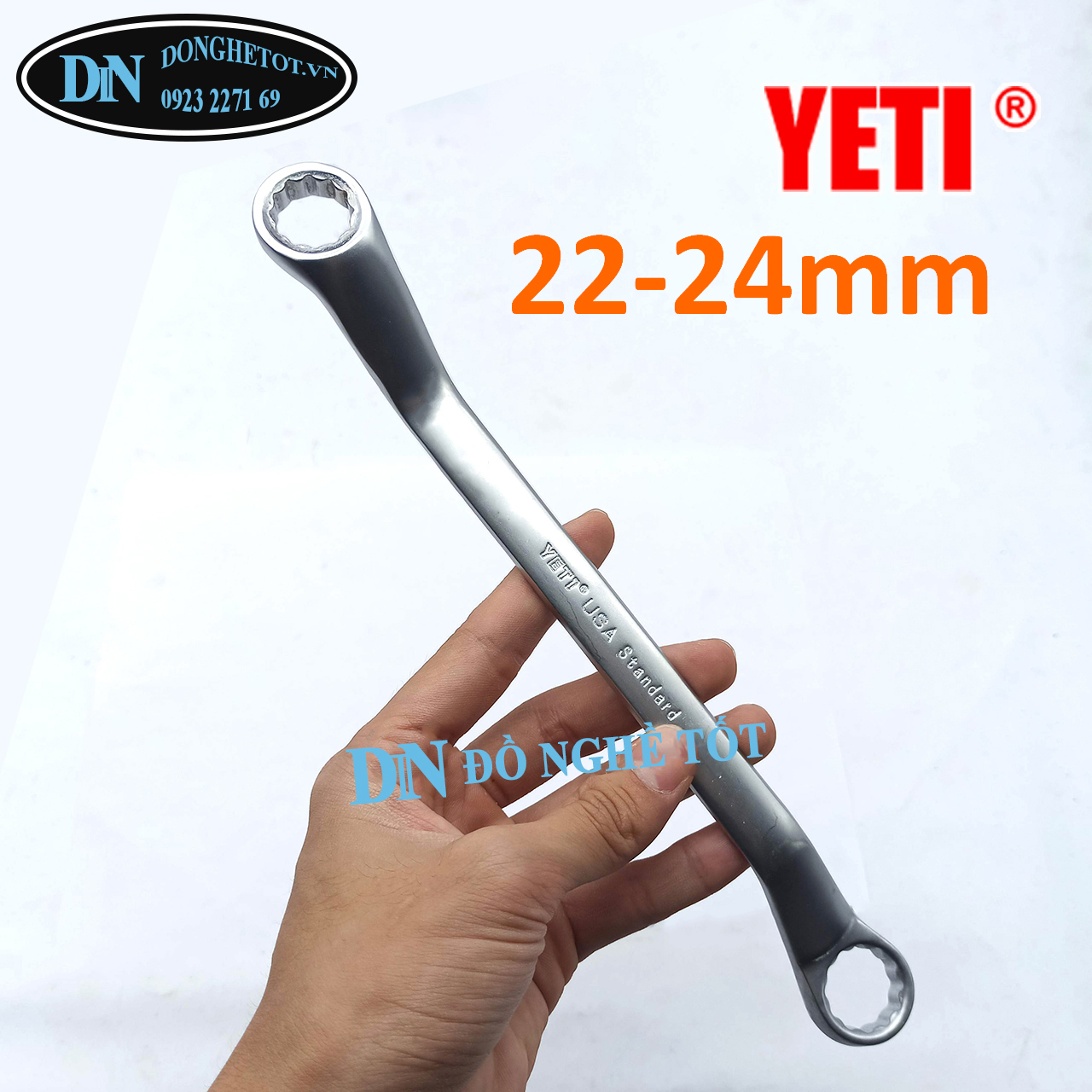 Cờ lê 2 đầu vòng 22-24mm yeti