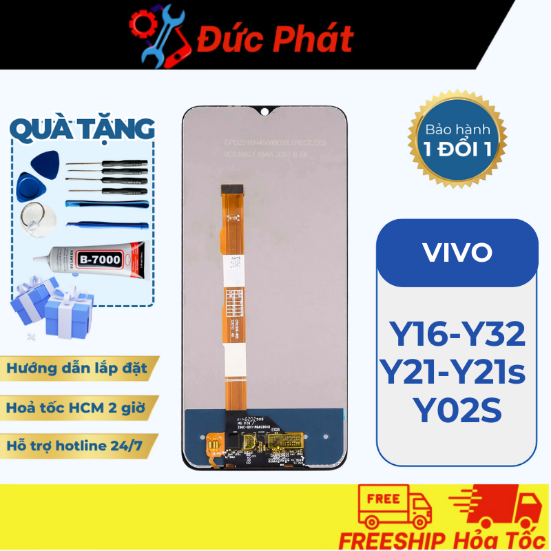 Màn Hình VIVO Y16 / Y02S / Y21 / Y21s / Y32 ZIN NEW (Tặng bộ sửa và keo)
