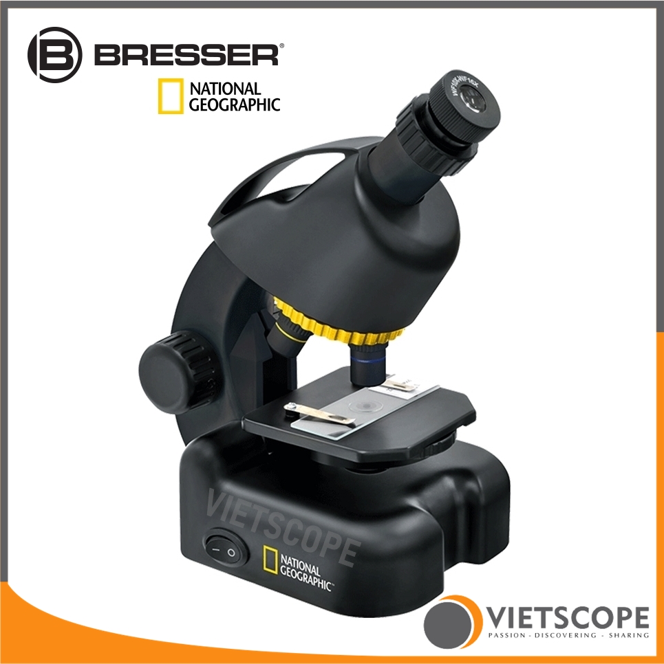 [HCM]Kính hiển vi Bresser 40x-800x (Đức) phiên bản National Geographic dành cho học sinh