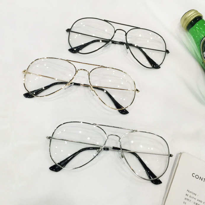 Kính Mắt Phi Công Aviator - Gọng Kính Thời Trang Unisex Siêu Đẹp