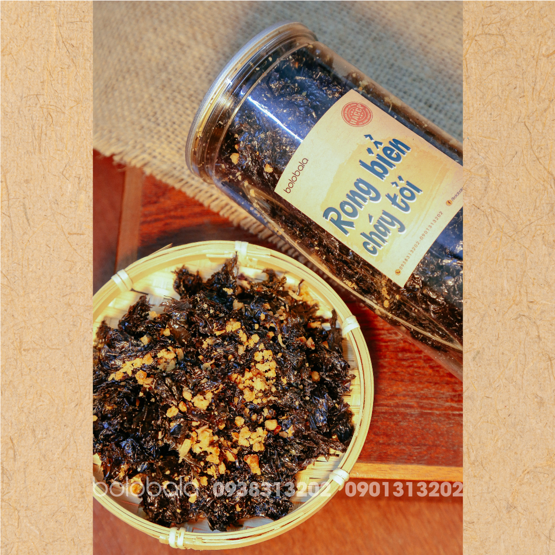 Rong biển cháy tỏi giòn thơm 150g - freeship – ăn vặt bolobala