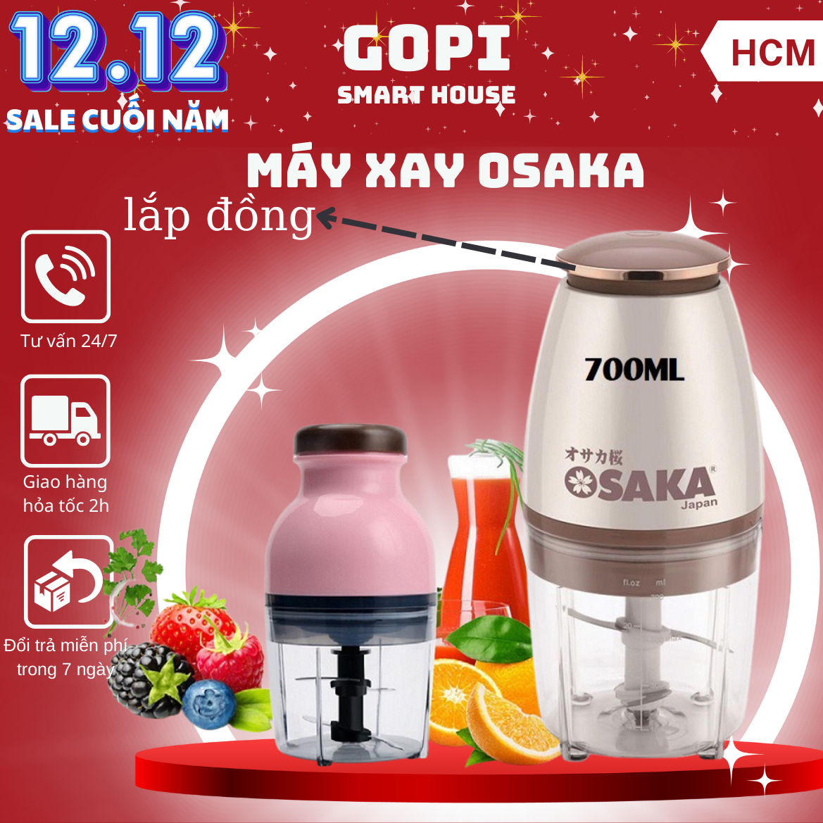 Máy xay sinh tố osaka lắp đồng, máy xay thịt đa năng, máy xay sinh tố cầm tay mini, may xay thit cá, máy say thịt, máy xay đá, máy xay cầm tay xay rau củ, xay thức ăn, máy xay cầm tay, máy xay sinh tố đa năng, máy xay osaka