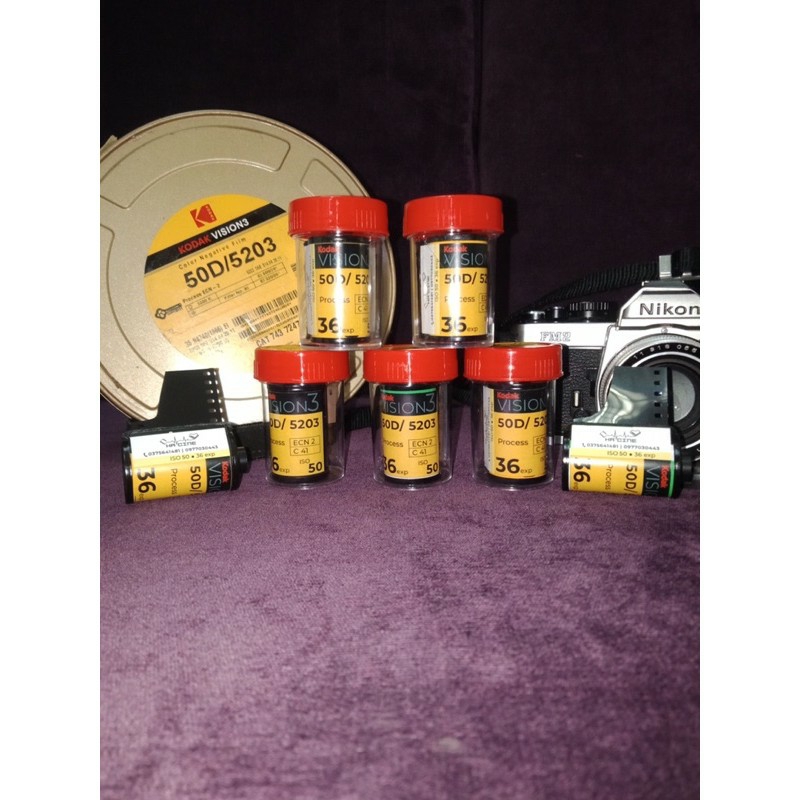 Film chụp ảnh Kodak Vision 3 50D - Iso 50 - 36 kiểu- chụp được máy cơ và máy PnS