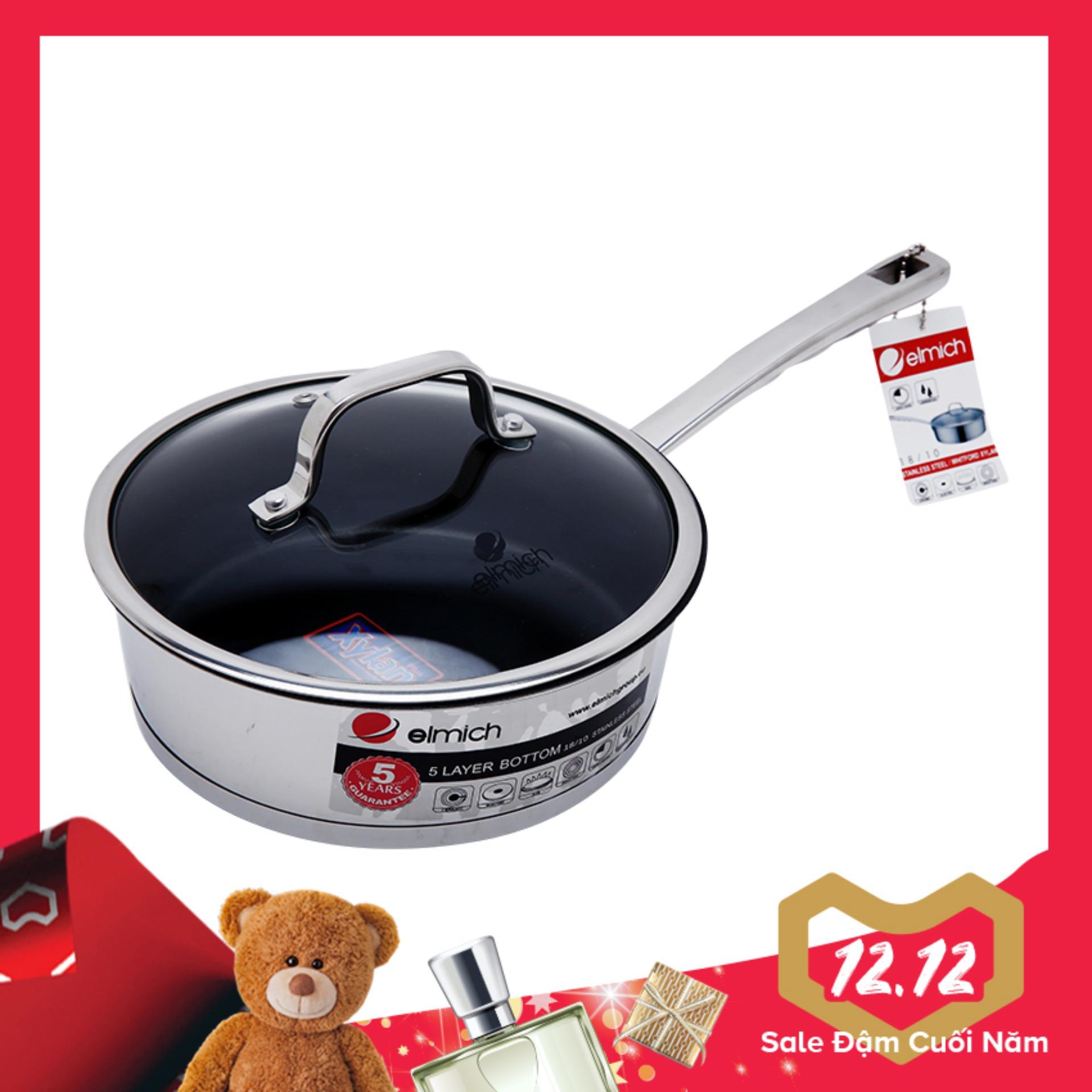 Chảo chống dính inox 304 elmich zeus 20cm el0977
