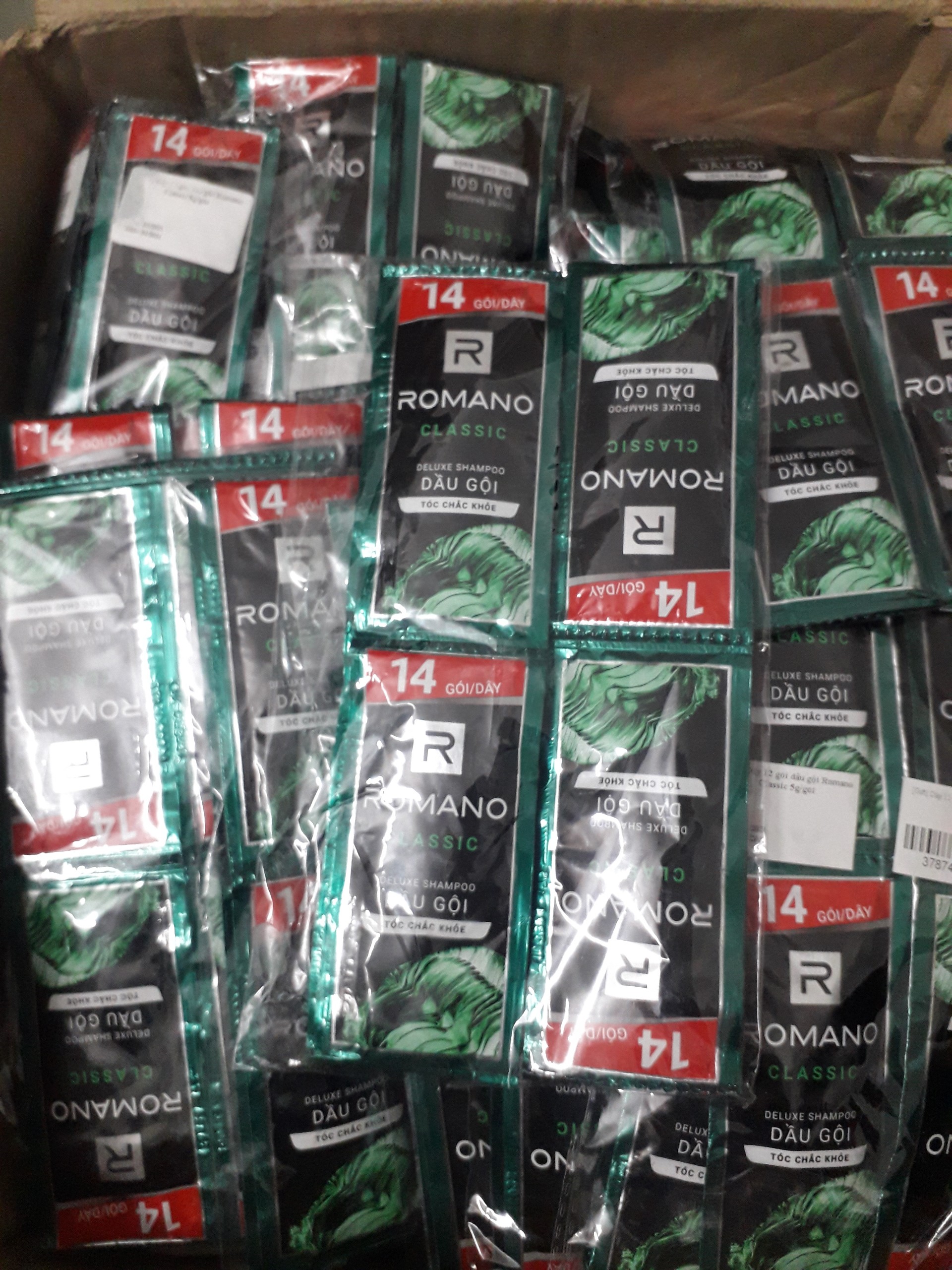 Combo 50 gói dầu gội romano