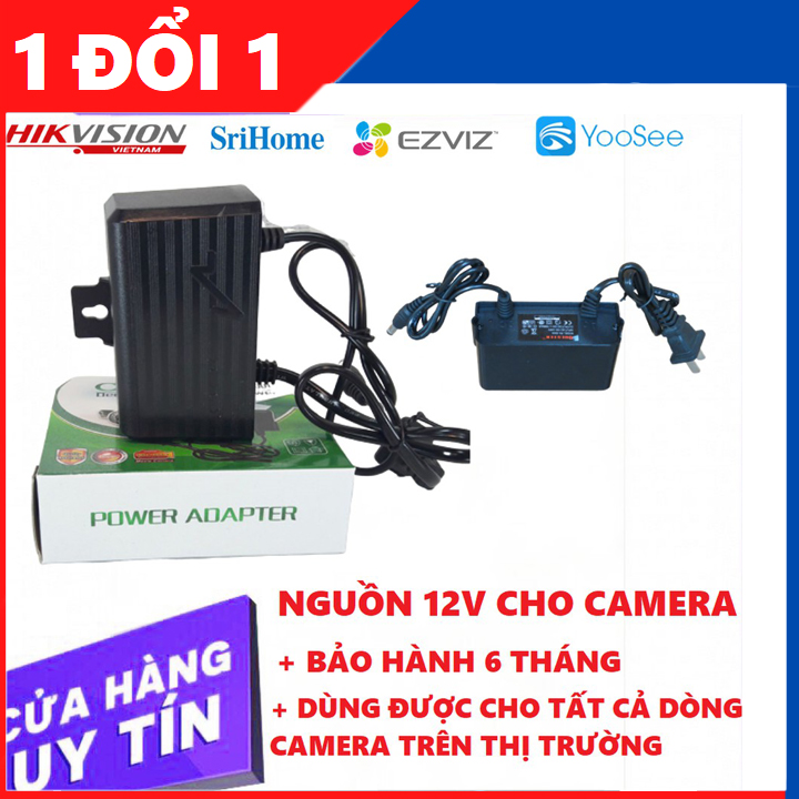 nguồn camera 12V phù hợp camera yoosee , v380pro , v380 , cục nguồn camera