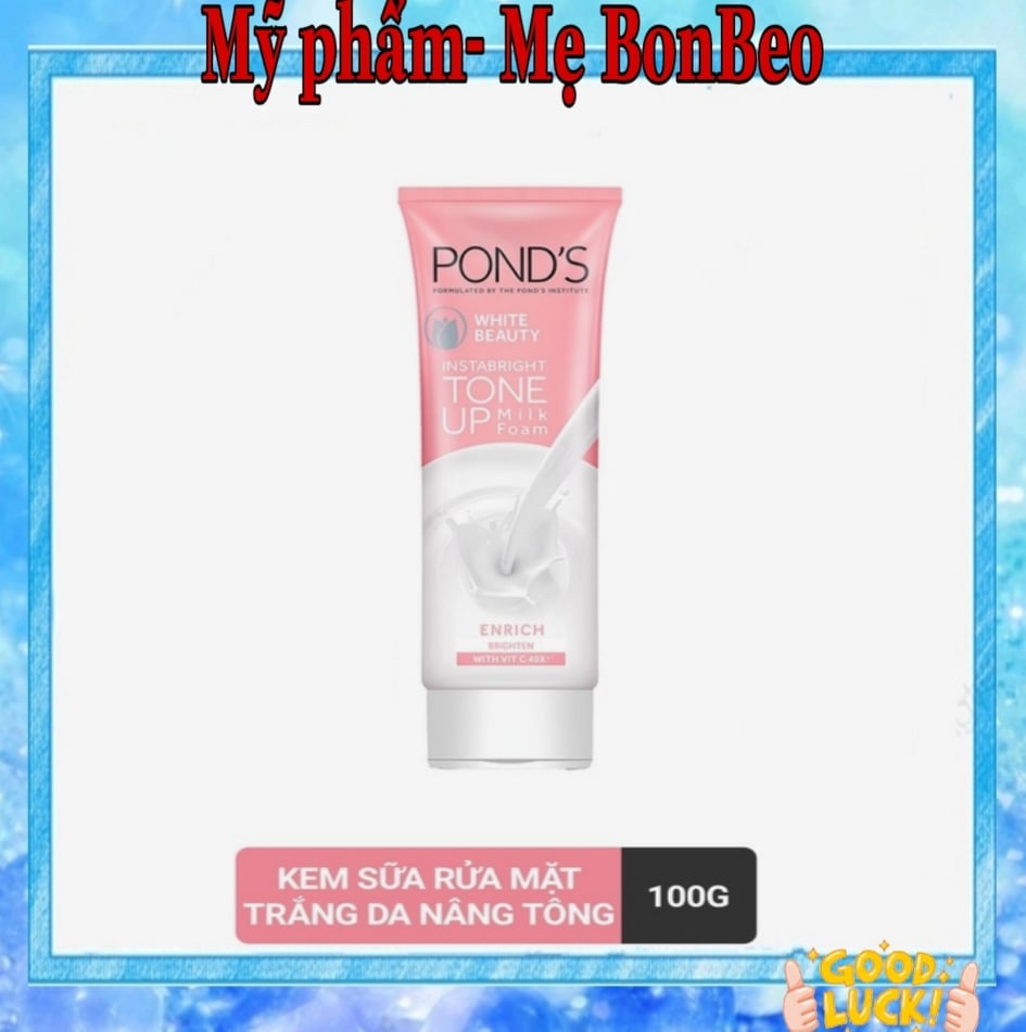Kem sữa rửa mặt dưỡng trắng nâng tông Pond's White Beauty 100g