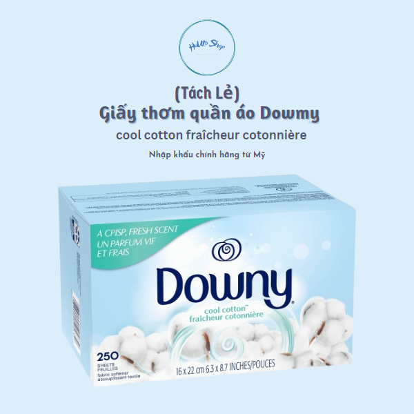 Giấy thơm quần áo Downy Cool Cotton Mỹ hương thơm mát