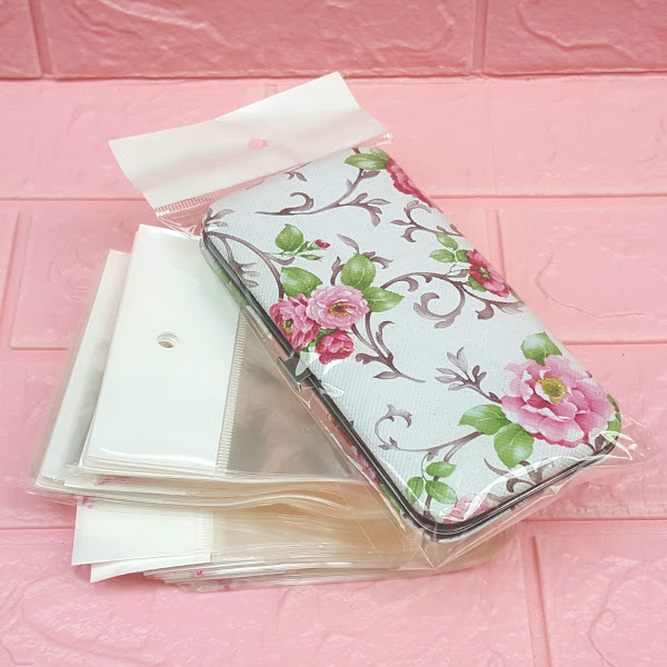500g Túi Opp dán mép (Treo) 10x18cm (+ 4cm + 4cm) - Túi ni lông băng keo dán miệng - Bao nilon dán miệng