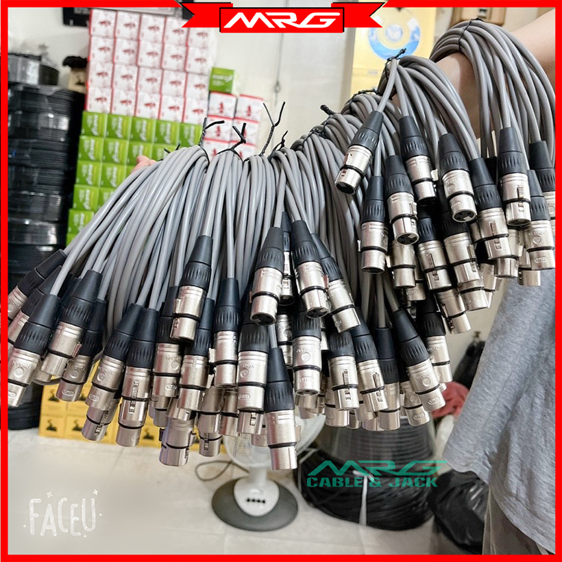 Dây Âm Thanh 2 Đầu Canon Đực Cái dây đồng nguyên chất giá 1 dây dài 40cm-80cm-1.5met | dây jack canon dây đầu đực cái cáp xlr balance.