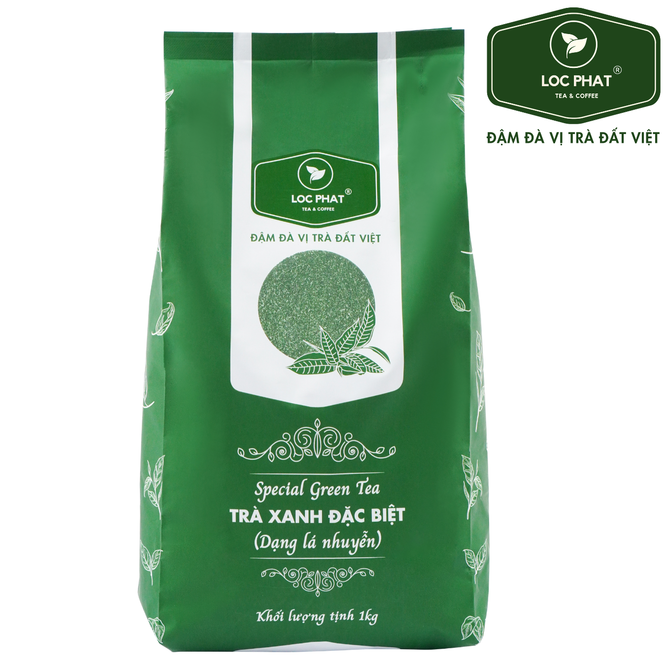 Trà xanh đặc biệt dạng lá nhuyễn lộc phát 1kg