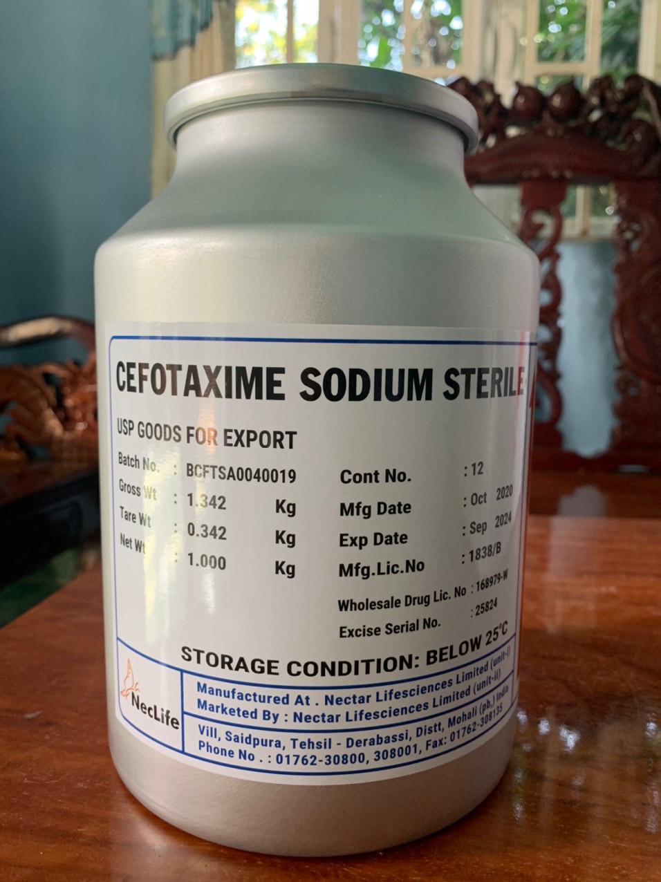 Kháng sinh cefotaxime nguyên liệu dùng trong nuôi trồng thuỷ sản