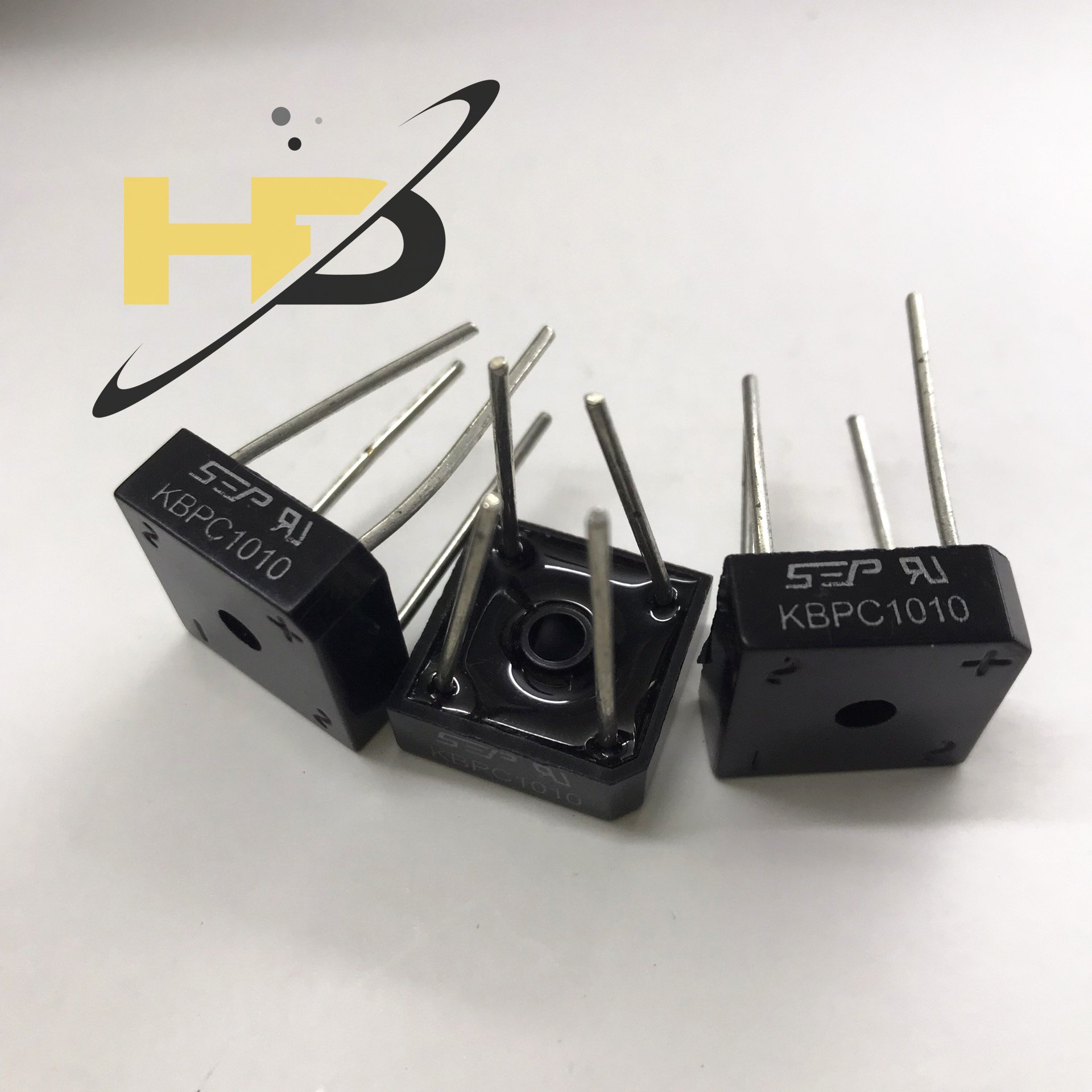 Bộ 3 diode cầu vuông kbpc1010 10a 1000v dip-4, chỉnh lưu cầu kbpc1010 sep