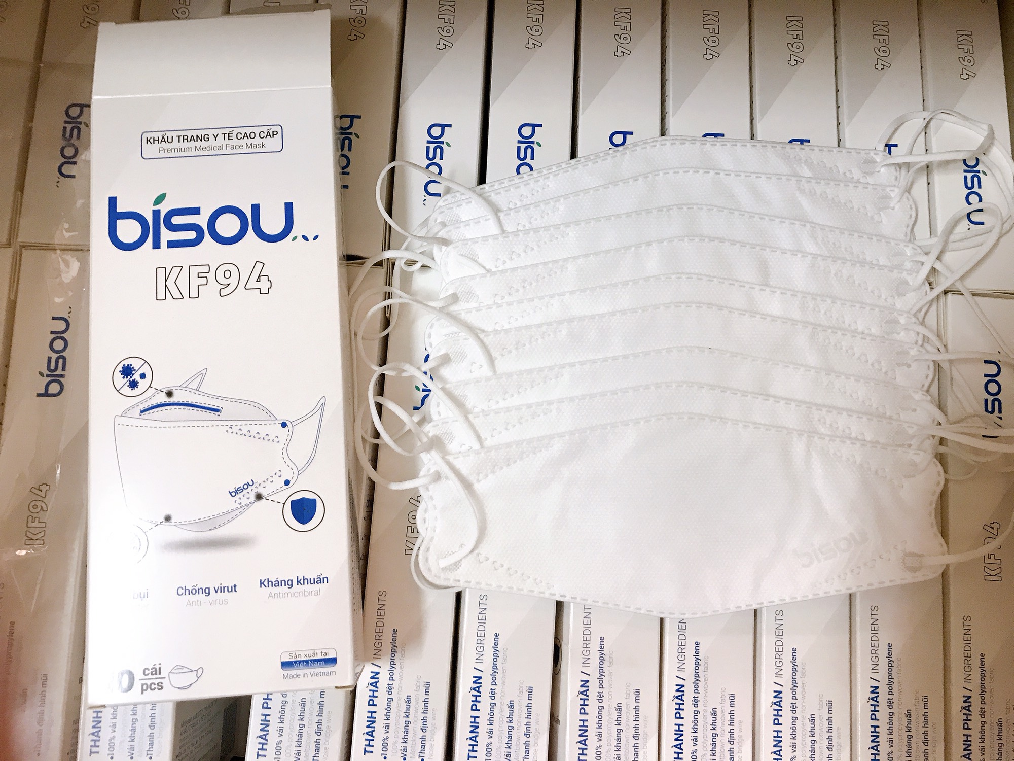 [HCM]KHẨU TRANG Y TẾ BISOU KF94