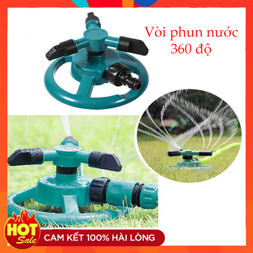 Vòi phun nước tưới cây tự động TẶNG kèm đầu nối , Vòi Phun Nước Tưới Cây , xoay tròn 360 Độ