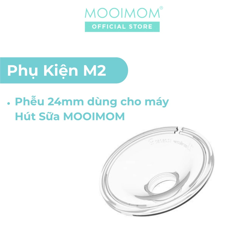 Phễu silicone 24mm - phụ kiện máy hút sữa không dây mooimom m2 a02427