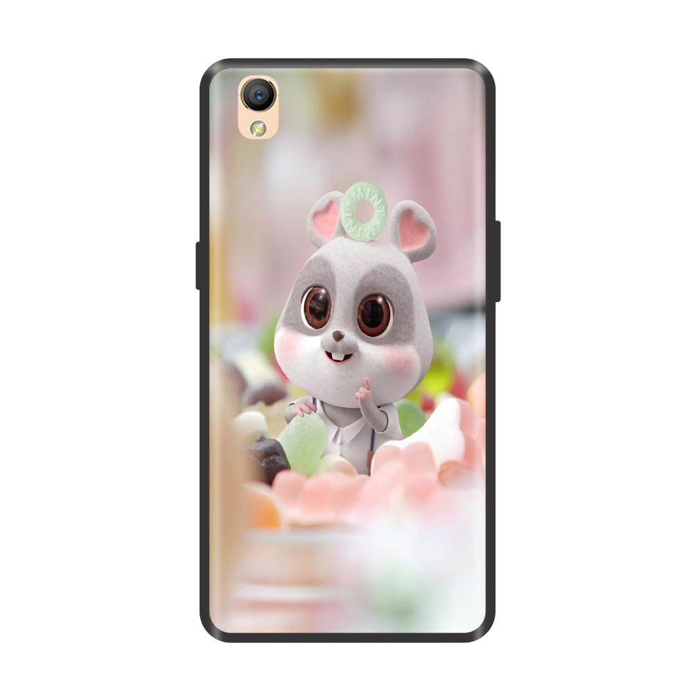 [HCM]Ốp lưng TPU viền dẻo cho điện thoại OPPO F1 /F1 PLUS /F1S /F3 /F5 /F7 /F9 /F11 /F11 Pro Chuột Xuân Ăn Bánh