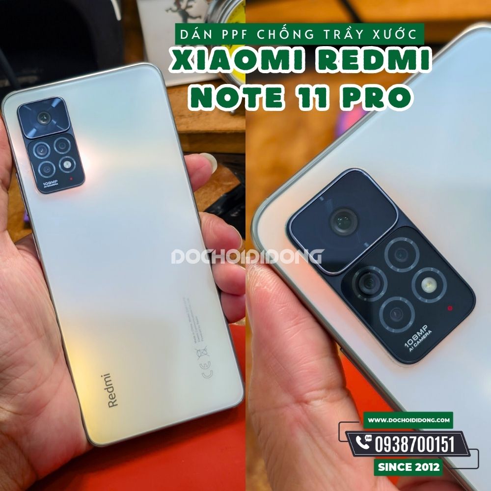 Miếng dán PPF Hydorgen Xiaomi Redmi Note 11 Pro trong, nhám, đổi màu cao cấp