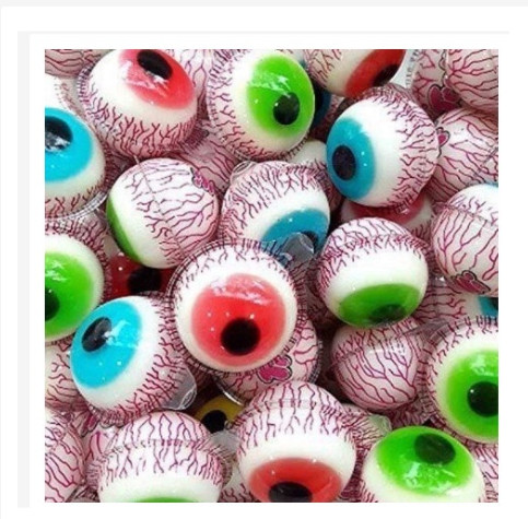 Lẻ 1 viên kẹo dẻo có nhân siro Gummy Candy hình con mắt Thái Lan siêu ngon