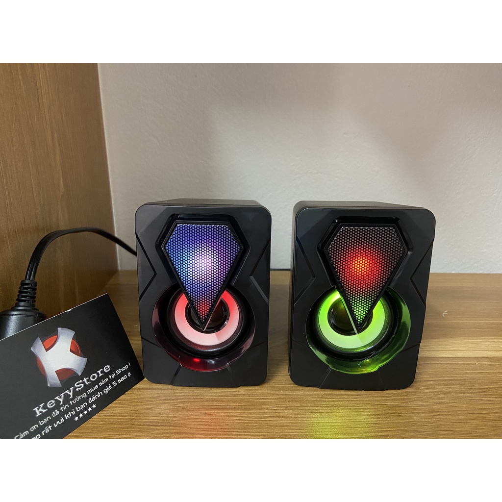 Loa máy tính LUVIBA LO46 vi tính mini laptop LED để bàn bass giá rẻ
