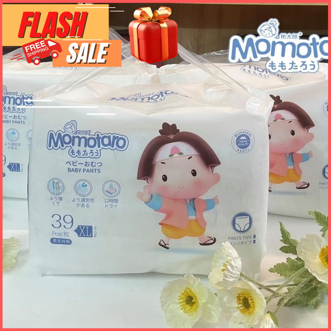 [Tặng Khăn Ướt]Combo 2 bịch Tã dán /Bỉm quần Momotaro xuất Nhật Đủ Size