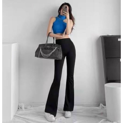 Quần thun Z.R ống loe vẩy hottrend, đỉnh cao hack dáng siêu mẫu