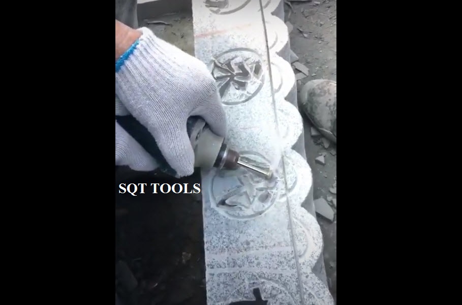 Mũi điêu khắc đá cán 6mm - mũi khắc kim cương 6mm - BỘ 10 mũi mài doa