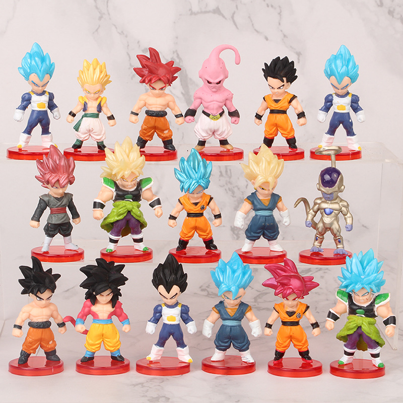 Mô hình Dragon Ball chibi nhân vật 7 Viên Ngọc Rồng Songoku - Kiểu 16 nhân vật