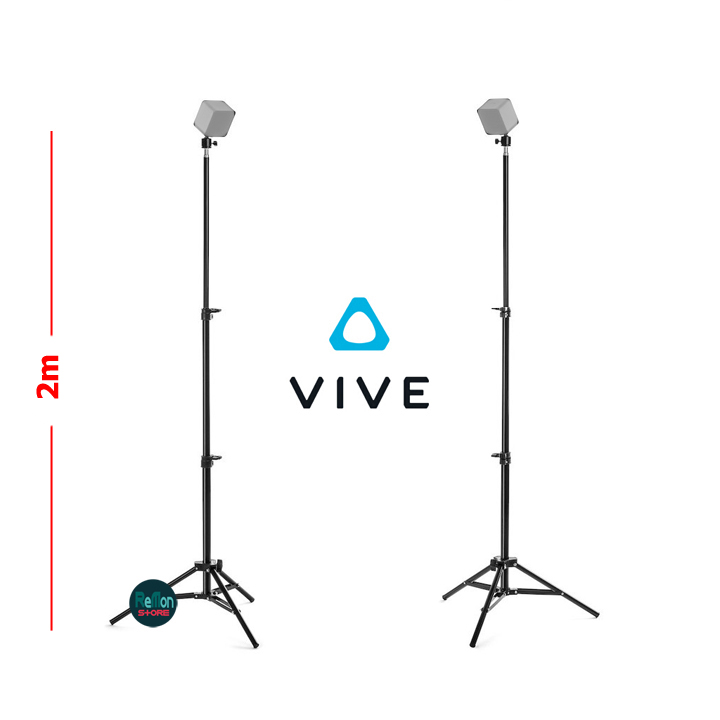 Bộ 2 chân đứng nhôm cao 2.9m 2.6m 2m đầu kim loại xoay đa chiều cho kính thực tế ảo htc vive