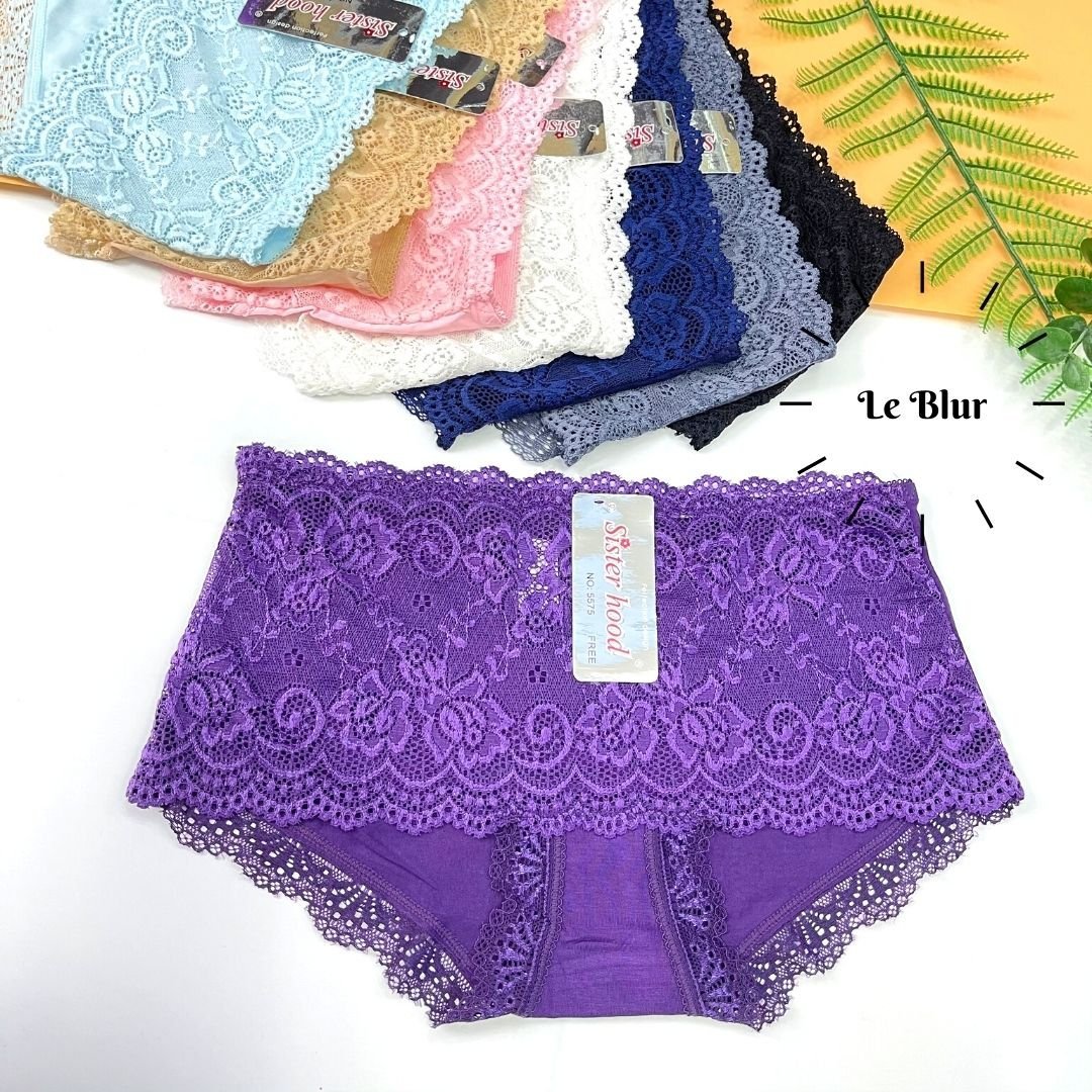 Quần lót nữ, chip cotton ren trước gen bụng cao Thái Lan Sisterhood 5575 Leblur