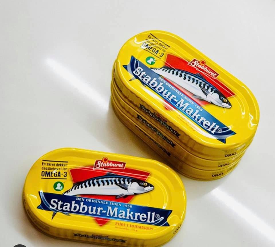 Combo 5 hộp cá thu sốt cà stabbur-makrell na uy